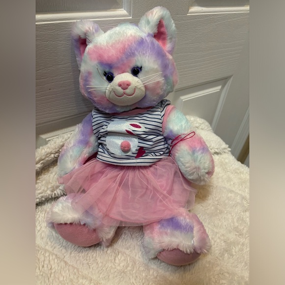 Build A Bear Swirl Kitty Stuffed Animal plush 15” - Picture 3 of 4